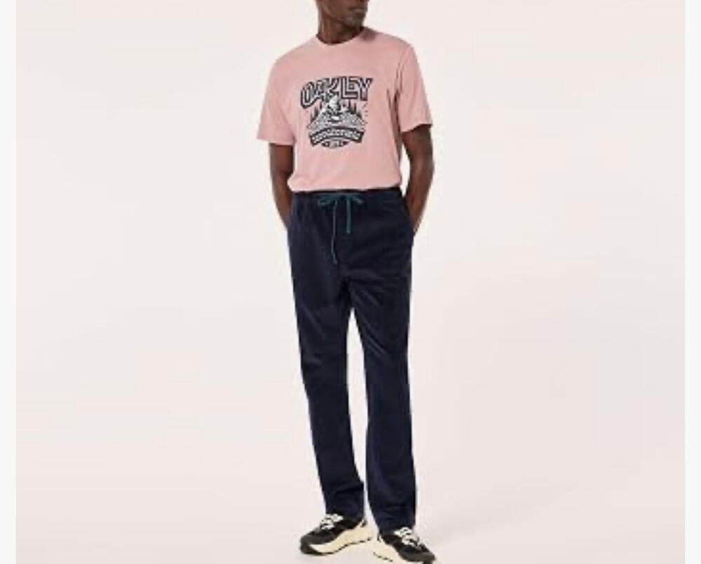 Oakley Roam Commuter Corduroy Pant in Blue Fathom color-way L Drawstring Waist